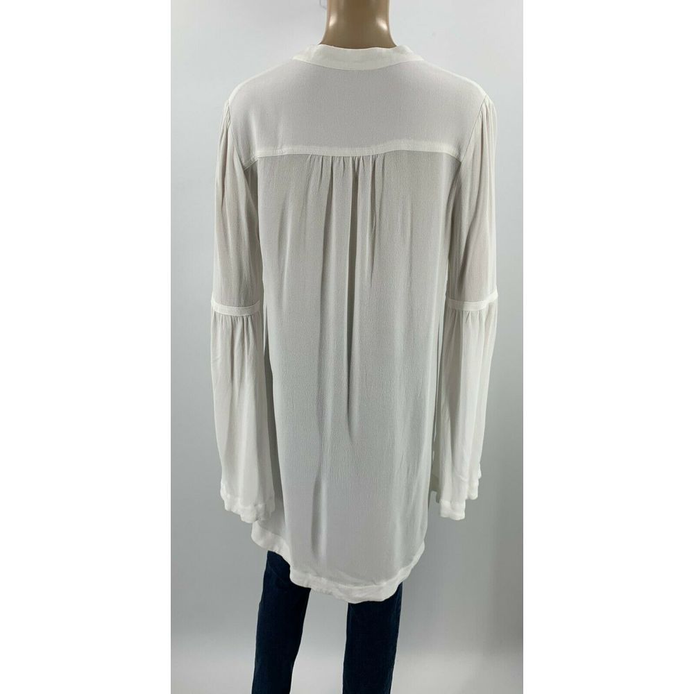 Free People Easy Girl Top Size M White Tunic - Picture 6 of 8